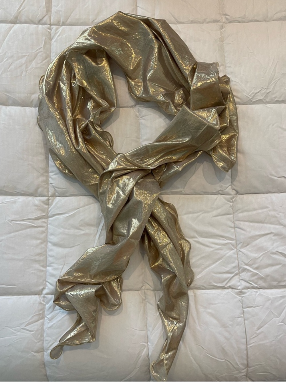Metallic special occasion wrap or scarf🥀